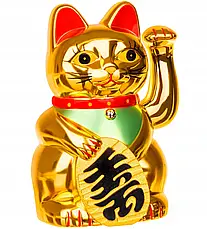 Японський кіт Maneki-неко китайський золотий щастя Статуетка Бренд Європи, фото 4