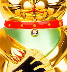 Японський кіт Maneki-неко китайський золотий щастя Статуетка Бренд Європи, фото 5