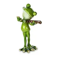 Figurine лягушка Рисунок зеленая лягушка со скрипкой Статуэтка Бренд Европы