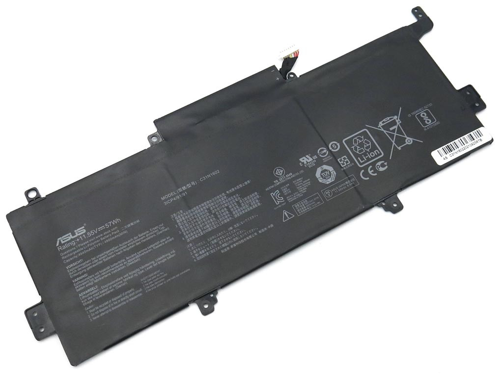 Батарея для ноутбука Asus Zenbook U3000, U3000U, UX330, UX330U, UX330UA (C31N1602) (11.55V 4940mAh 57Wh)