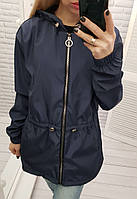 Жіноча стильна демісезонна парка арт А101/демісезонна куртка/синій/синього кольору