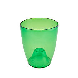 Горщик для квітів пластиковий Алеана Орхідея зелений 3л 18*21см А115054-89