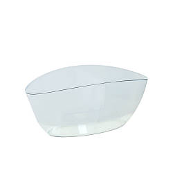 Горщик для квітів пластиковий Алеана Орхідея овальна прозорий 1л 15*14см А115050-18