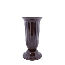 Горщик для квітів пластиковий Алеана Флора з підставкою коричневий 3,7л 19*38см А114035-25