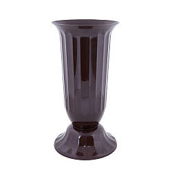 Горщик для квітів пластиковий Алеана Флора з підставкою коричневий 12л 28*51см А114033-25