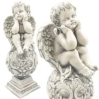 Большой ангел с гипсовой статуэту статуя Обелиск 42см Статуэтка Бренд Европы