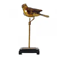 Декоративная статуэтка высокая золотая птица на стенде Статуэтка Бренд Европы