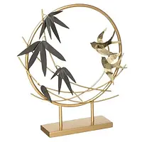 Декоративные фигурки птицы для салона золотой металл Статуэтка Бренд Европы