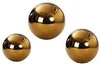 Набор из трех золотых металлических шаров Статуэтка Бренд Европы