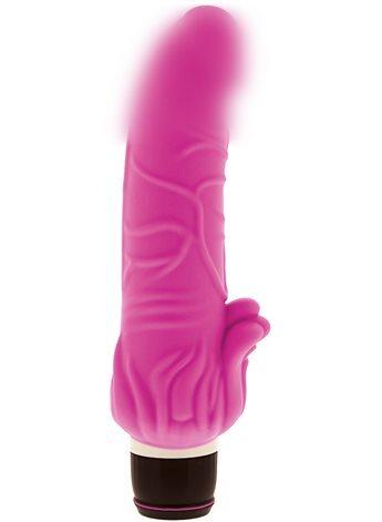 Силіконовий вібратор PURRFECT SILICONE CLASSIC 7INCH PINK, 18 см.