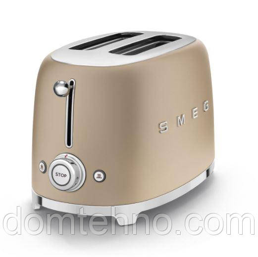 Тостер Smeg TSF01CHMEU шампань матовий 950 Вт
