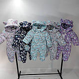 Дитячий демісезонні комбінезон "Панда" 74 розмір для діток від 6 до 12 міс, фото 2