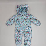 Дитячий демісезонні комбінезон "Панда" 74 розмір для діток від 6 до 12 міс, фото 3