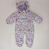Дитячий демісезонні комбінезон "Панда" 74 розмір для діток від 6 до 12 міс, фото 4