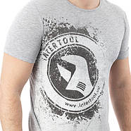 Футболка серая меланж XXL 100% хлопок INTERTOOL SP-2225, фото 5