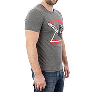 Футболка темно-сіра L 95% бавовна 5% спандекс INTERTOOL SP-2233, фото 3