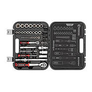 Набір інструментів 1/2 "& 1/4", 73 од., Cr-V INTERTOOL ET-8073, фото 3