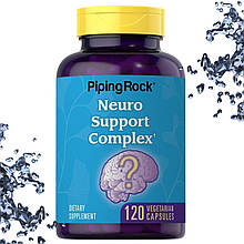 Добавка для мозку Piping Rock Neuro Support Complex (з Бакопой, Гінкго, Левовою гривою) 120 вегетариан. капсул