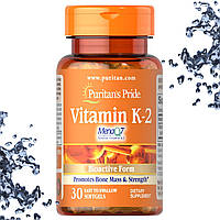 Вітамін К2 Puritan's Pride Vitamin K-2 50 мкг 30 гелевих капсул