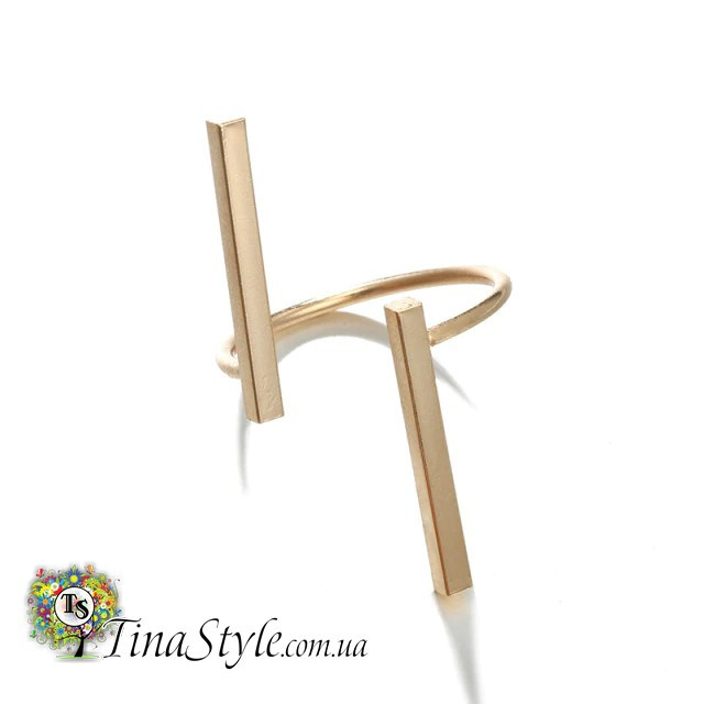 Кільце мінімалізм колір золото кільце жіноче, фото 1