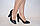 Туфлі жіночі Flona 619-103A чорні шкіра каблук, фото 2
