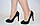 Туфлі жіночі Blizzarini 7153-2 чорні замша каблук-шпилька, фото 3