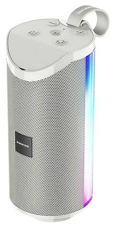 Портативна колонка безпровідна Borofone BR5 Adventure sports 5 Вт IPX5 з підсвіткою Сірий (BR5G), фото 1
