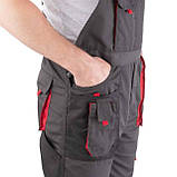 Напівкомбінезон робочий 80 % поліестер, 20 % бавовна, щільність 260 г/м2, XL INTERTOOL SP-3024, фото 8