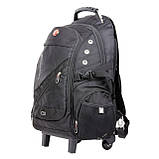 Рюкзак дорожній Intertool 3 відділення, 30 л. на колесах з телескопічною ручкою INTERTOOL BX-9024, фото 3