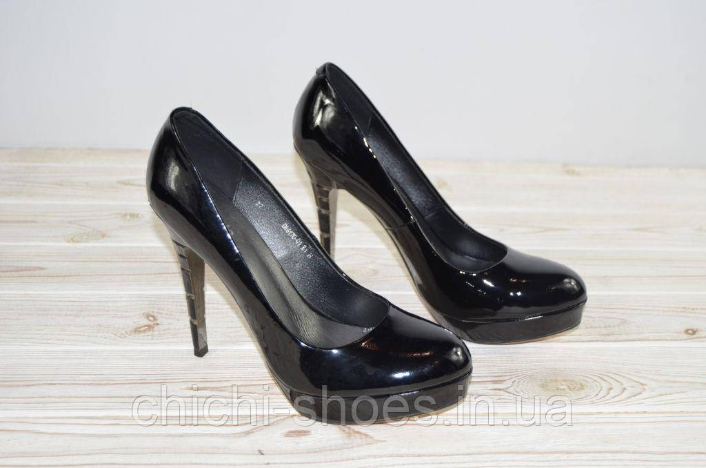 Туфлі жіночі Beletta 6170 чорні лакована шкіра розміри 37,39, фото 1