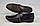 Туфлі чоловічі Tezoro 10036 чорні шкіра на гумках (останній 40 розмір), фото 4