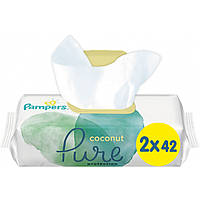 Детские влажные салфетки Pampers Pure Coconut 84 шт (8001841708874)