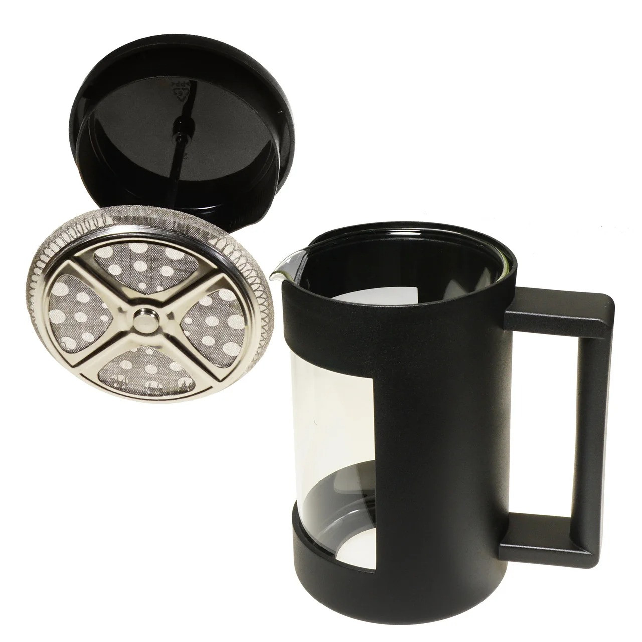 Френч-пресс для кофе "Para Cafetera" 800ml Заварник для чая пресс, кофейник стеклянный с прессом Черный (ST) - фото 5 - id-p1581650129