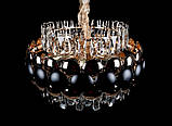 Кришталева люстра L5902/D600/12 (BK+GD), фото 3