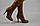 Чоботи жіночі зимові Mallanee 237 коричневі замша каблук-шпилька, останній 39 розмір, фото 3