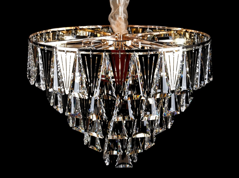 Шикарна кришталева люстра L5885/D600/12 (GD), фото 1