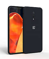 Чохол силіконовий для OnePlus 6T 1+6T чорний софт тач із мікрофіброю