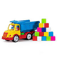Детская игрушка «Самосвал Bamsic с кубиками, разноцветный». Производитель - Bamsic (113006048)