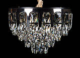 Кришталева сучасна люстра L5889/D480/12 (BK+GD), фото 4