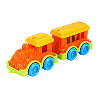 Детская игрушка «Поезд с вагончиком, разноцветный». Производитель - ТехноК (108505048)