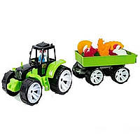 Детская игрушка «Трактор с конструктором с аксессуарами, разноцветный». Производитель - Bamsic (108597048)