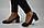 Туфлі жіночі AURIS 1950 чорні шкіра на підборах, фото 3