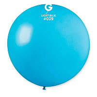 Воздушные шарики голубые 31"(80см) пастель 1шт Ш-22095