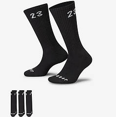 Шкарпетки спортивні Jordan Essentials Crew Socks чорні (DA5718-010)