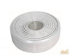 Кабель коаксіальний, телевізійний PCI RG — 6 (жила 1,02 Fe+Cu; обплетення 48x0,12 мм Al; фольга Al) 100 м.