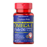 Omega-3 Fish Oil 1290 мг Mini Gel Puritan's Pride (60 капсул)