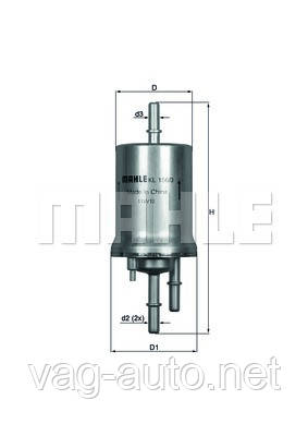 Фільтр паливний Skoda Fabia 6Y - 4Бар, фото 1
