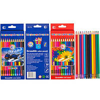 Олівці кольорові Color 12 кольорів еластичні з ластиком арт.CR-777L