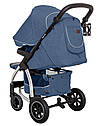Універсальна дитяча коляска синя Carrellо Vista 6506 люлька чохол на ніжки матрацик сумка дощовик, фото 2