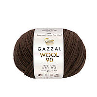 Пряжа из мериноса Gazzal Wool 90 3662 (Газзал Вул 90)